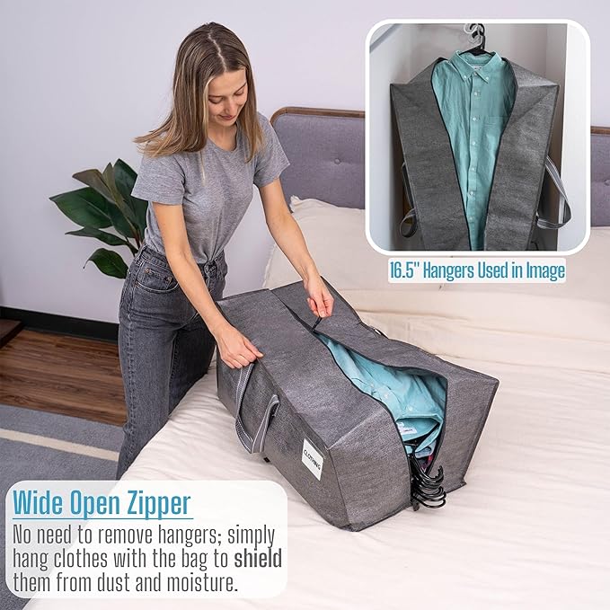 VENO 4 Pack Moving Bags w/Backpack Straps, Moving Boxes & Storage Bins Alternative, Packing Supplies, Camping Accessories Totes for Storage, Dorm Room Essentials Storage Bags (Gray, 4 Pack)