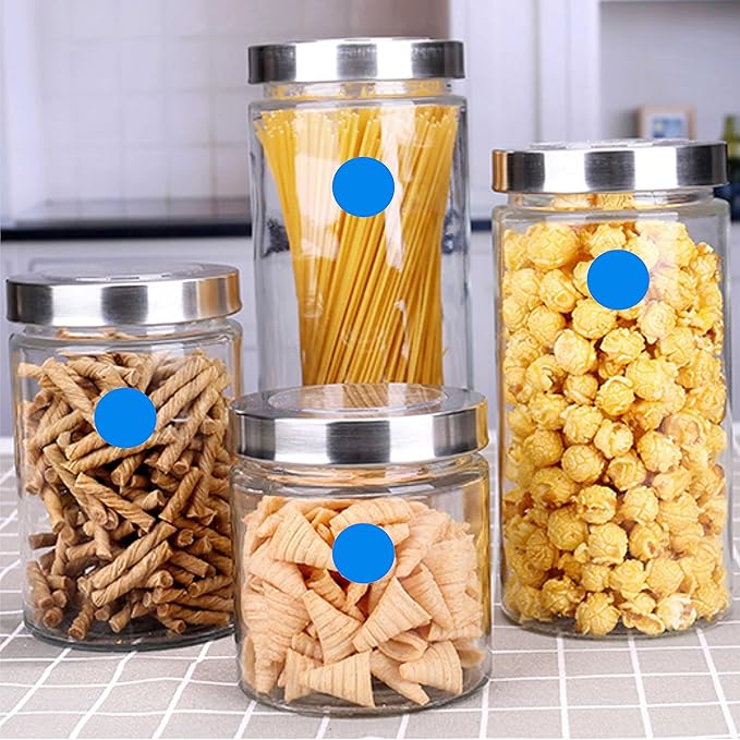 PARLAIM 3/4 Inch Round Permanent Adhesive Color-Code Dot Stickers,1000 Stickers Roll dots Label Dispenser Box Green Circle Stickers Labels (Blue)