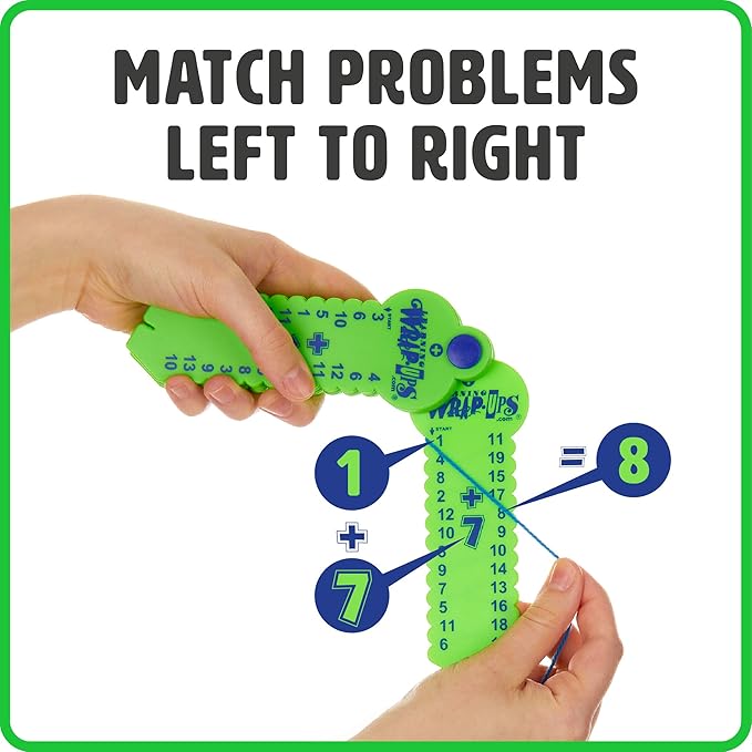 LEARNING WRAP-UPS SELF-CORRECTING Math Intro Key Kit with Self Correcting Math Problems for Kids Grade Level K-5