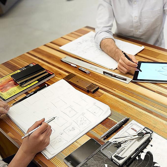 rOtring 800 Mechanical Pencil, 0.7 mm, Silver Metal Barrel