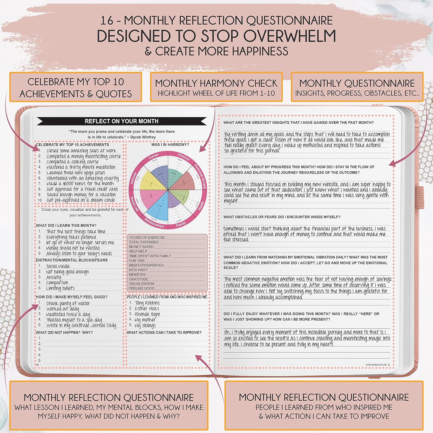 2025-2026 Planner Weekly and Monthly | 16-Month Life Planner to Increase Focus & Productivity | Reduce Overwhelm & Achieve Your Biggest Goals | Include Gift Box & Stickers | Sep 2025-Dec 2026