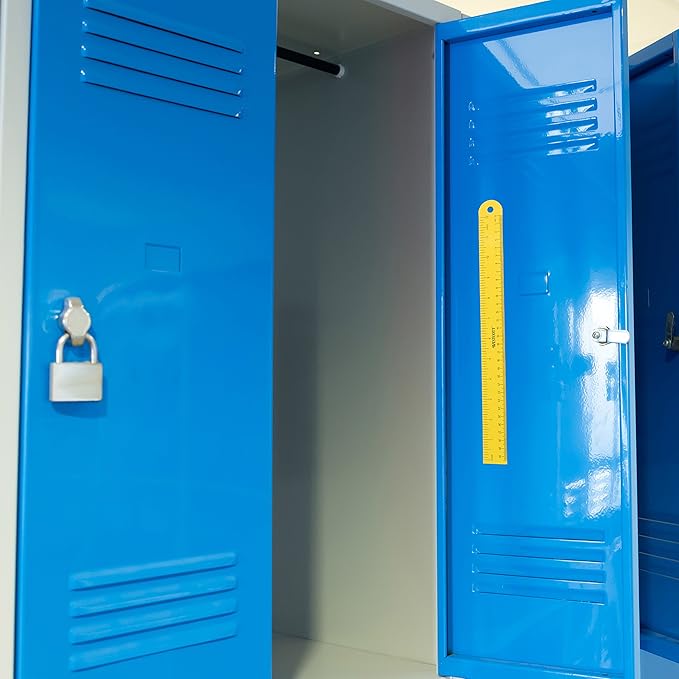 Westcott ‎16264 Magnetic Flexible Rulers, 12 Inch, Yellow (3 Pack)