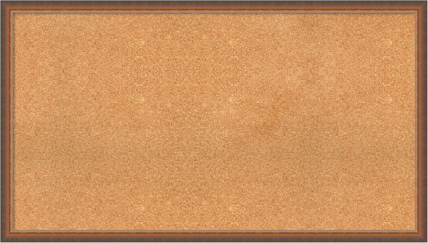 Amanti Art Natural Cork Board for Wall, 26x46 Vision Board with Bronze Frame, Oversize Corkboard Office Decor for Home Organization, Modern Corkboard Pinboard to Display Items for Home Organization
