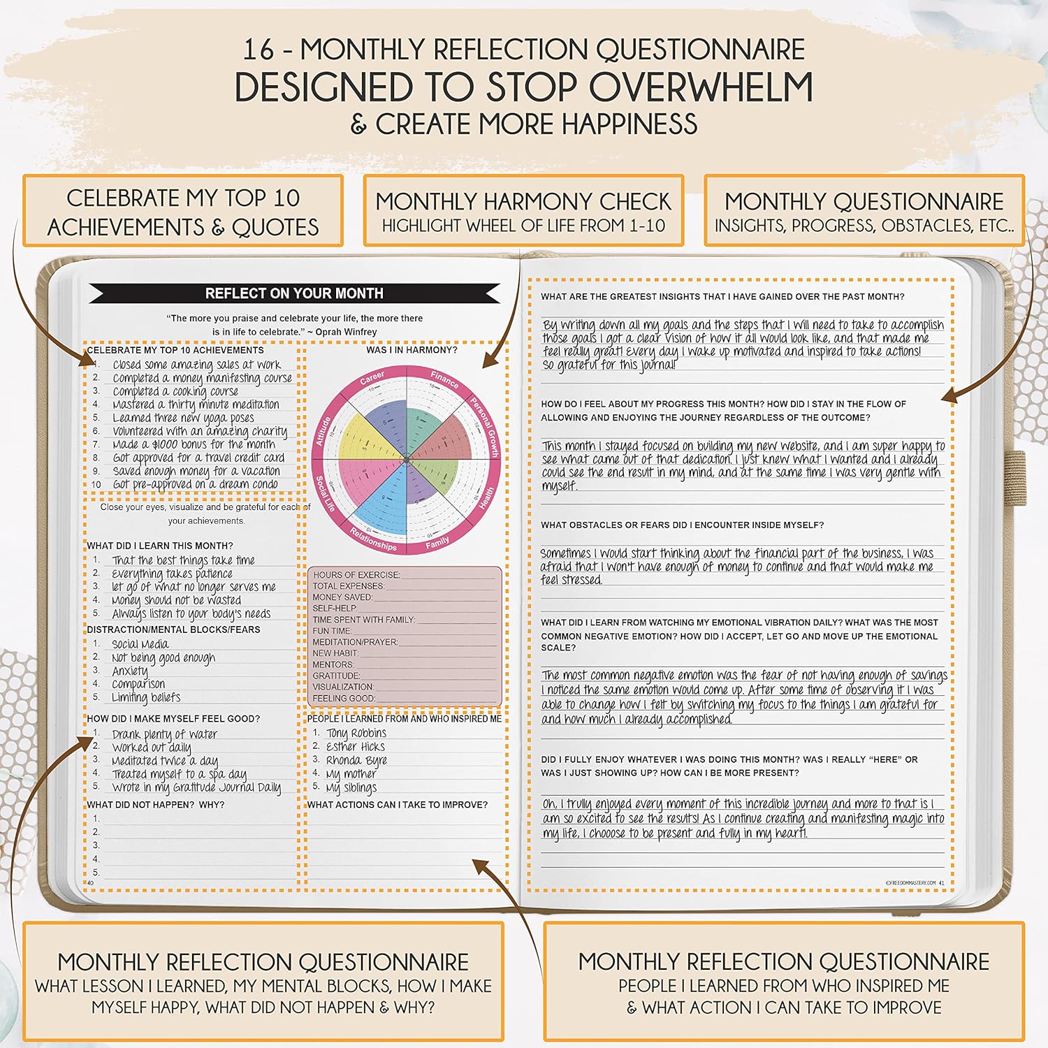 2025-2026 Planner Weekly and Monthly | 16-Month Life Planner to Increase Focus & Productivity | Reduce Overwhelm & Achieve Your Biggest Goals | Include Gift Box & Stickers | Sep 2025-Dec 2026