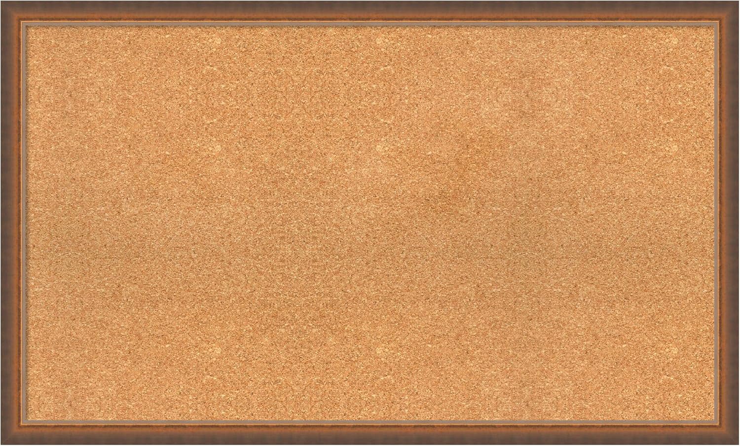 Amanti Art Natural Cork Board for Wall, 24x40 Vision Board with Bronze Frame, Large Corkboard Office Decor for Home Organization, Modern Corkboard Pinboard to Display Items for Home Organization in