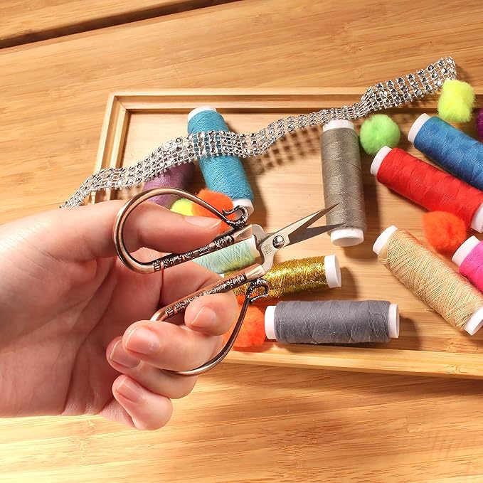 JubileeYarn Classic Chinese Small Embroidery Craft Scissors - Copper - 1 Scissor