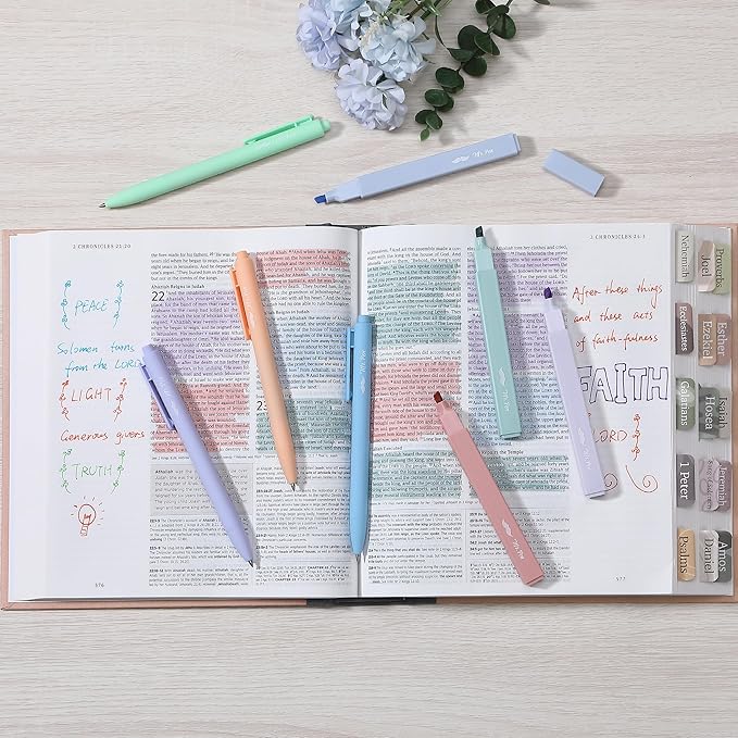 Mr. Pen- Aesthetic Highlighters and Gel Pens, 8 Pack, Assorted Color Highlighters, Colorful Ink Gel Pens, Highlighter Pens, Cute Highlighters, Gel Pens