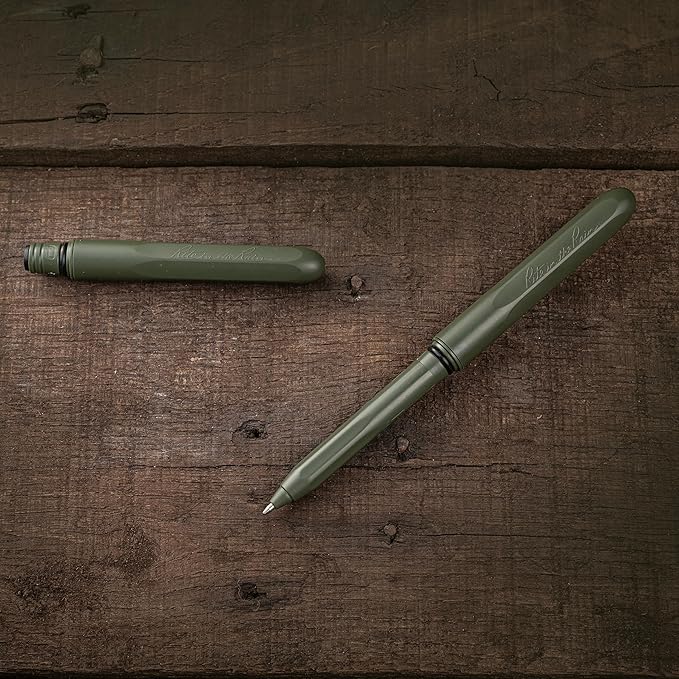 Rite in the Rain All-Weather EDC Pen, Flat Dark Earth, Black, OD Green Pokka 3-Pack, Black 0.8mm Ink, Fine Point (No. TAC92)