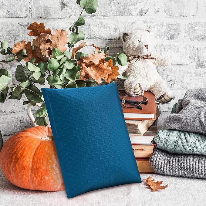 UCGOU Bubble Mailers 7.25x12 Inch Navy Blue 25 Pack Usable Size 7.25x11 Padded Envelopes Small Business Opaque Packaging Self Seal Waterproof Boutique Bulk Shipping Bags for Jewelry Makeup Supplies #1
