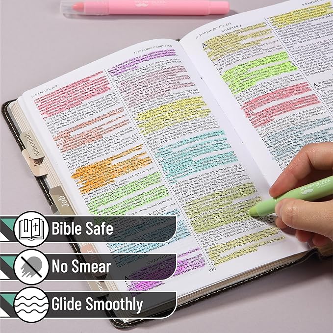 Mr. Pen- Gel Highlighter, 16 Pack, Morandi and Vibrant Colors, Bible Highlighters No Bleed Highlighters, Bible Highlighter, Bible Markers, Gel Highlighters for Bibles, Highlighter