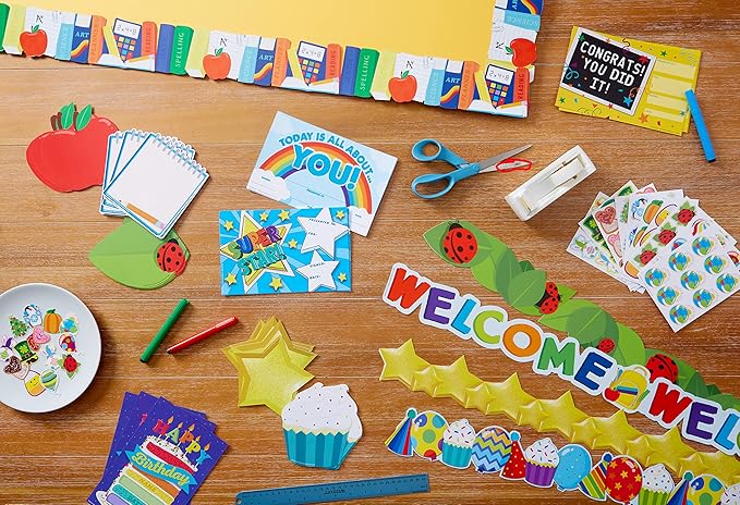Eureka Cupcake Paper Cut-Out Classroom Decorations for Teachers, 36 Pieces