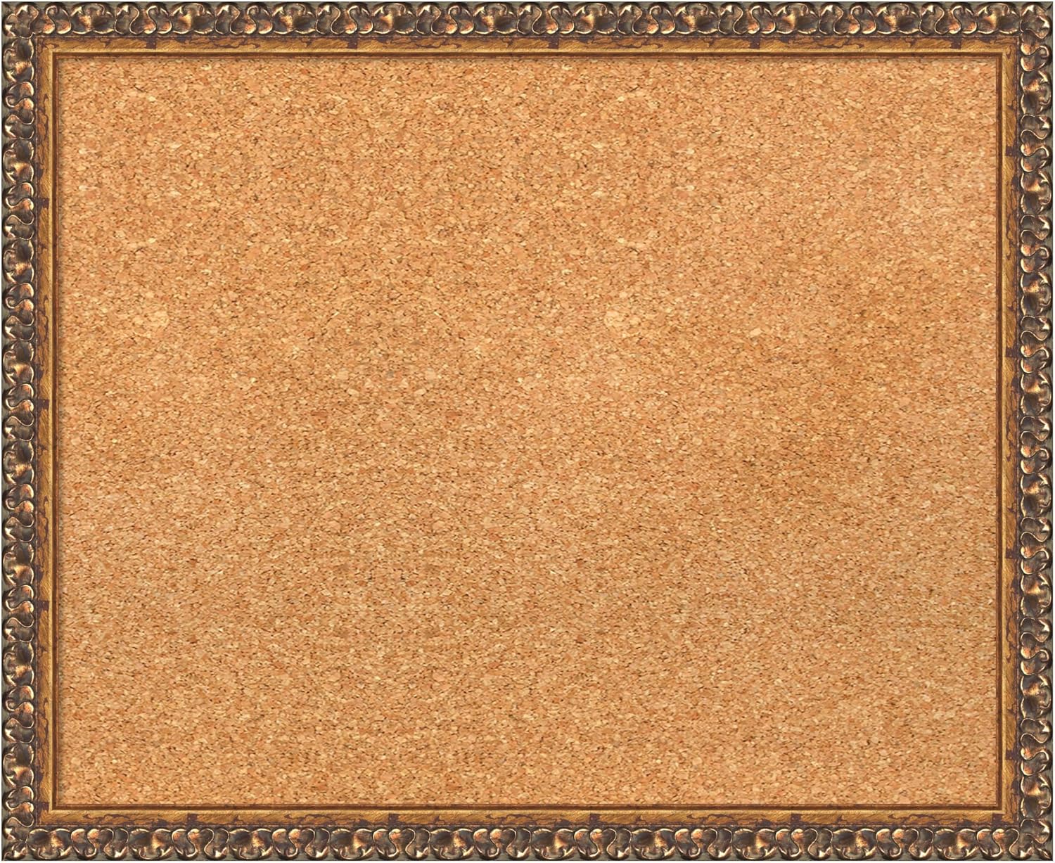 Amanti Art Natural Cork Board for Wall, 18x22 Vision Board with Bronze Frame, Small Corkboard Office Decor for Home Organization, Traditional Corkboard Pinboard to Display Items for Home Organization
