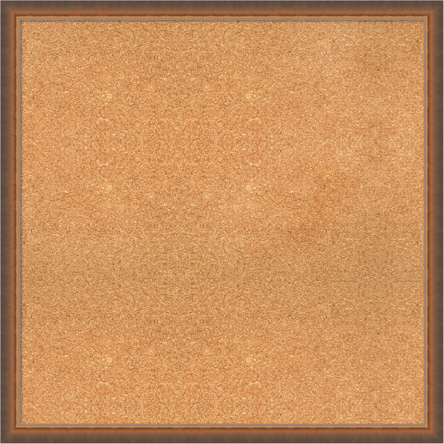 Amanti Art Natural Cork Board for Wall, 30x30 Vision Board with Bronze Frame, Large Corkboard Office Decor for Home Organization, Modern Corkboard Pinboard to Display Items for Home Organization in