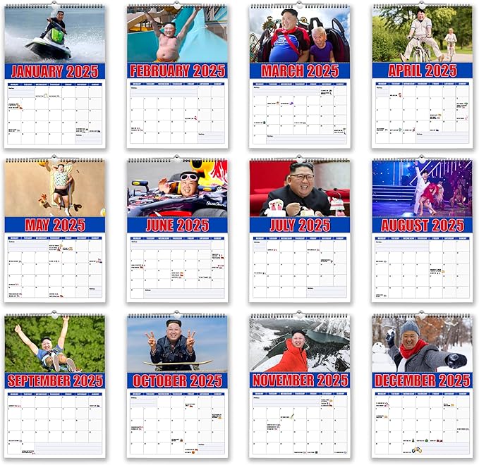 // Kim Jong-Fun - 2025 Wall Calendar - A4 Size (210mm x 297mm)