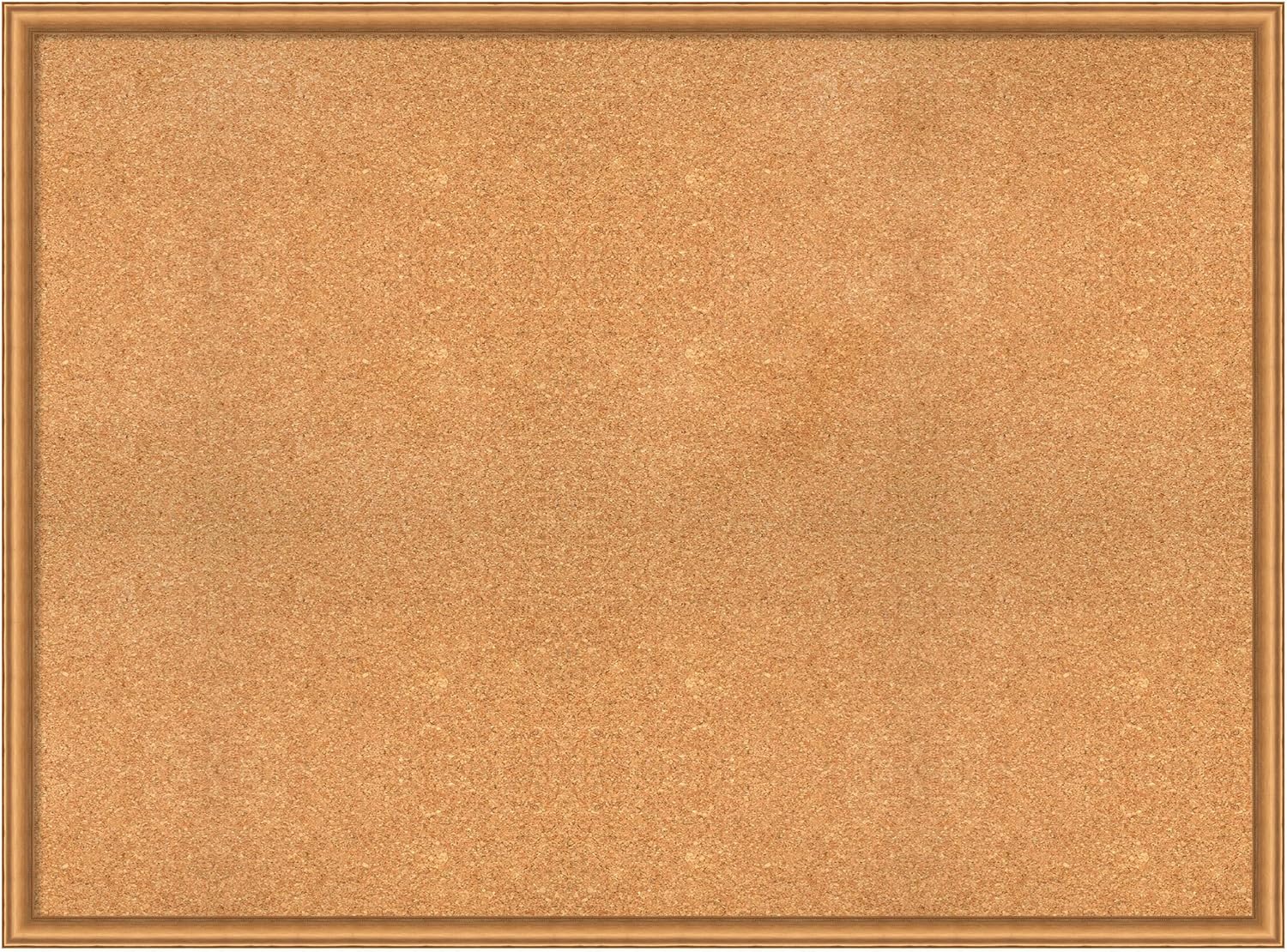 Amanti Art Natural Cork Board for Wall, 34x46 Vision Board with Bronze Frame, Oversize Corkboard Office Decor for Home Organization, Casual Corkboard Pinboard to Display Items for Home Organization