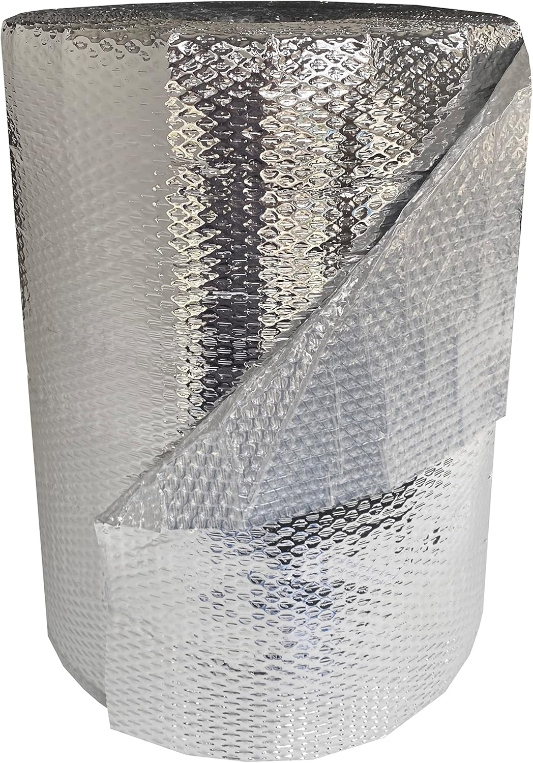 USA Reflective Bubble Insulation Roll, 24" Width x 125' Length, One- Sided Bubble Foil Insulation Roll Thermal Barrier, Window Insulation For Summer & Winter, Radiant Barrier Wrap