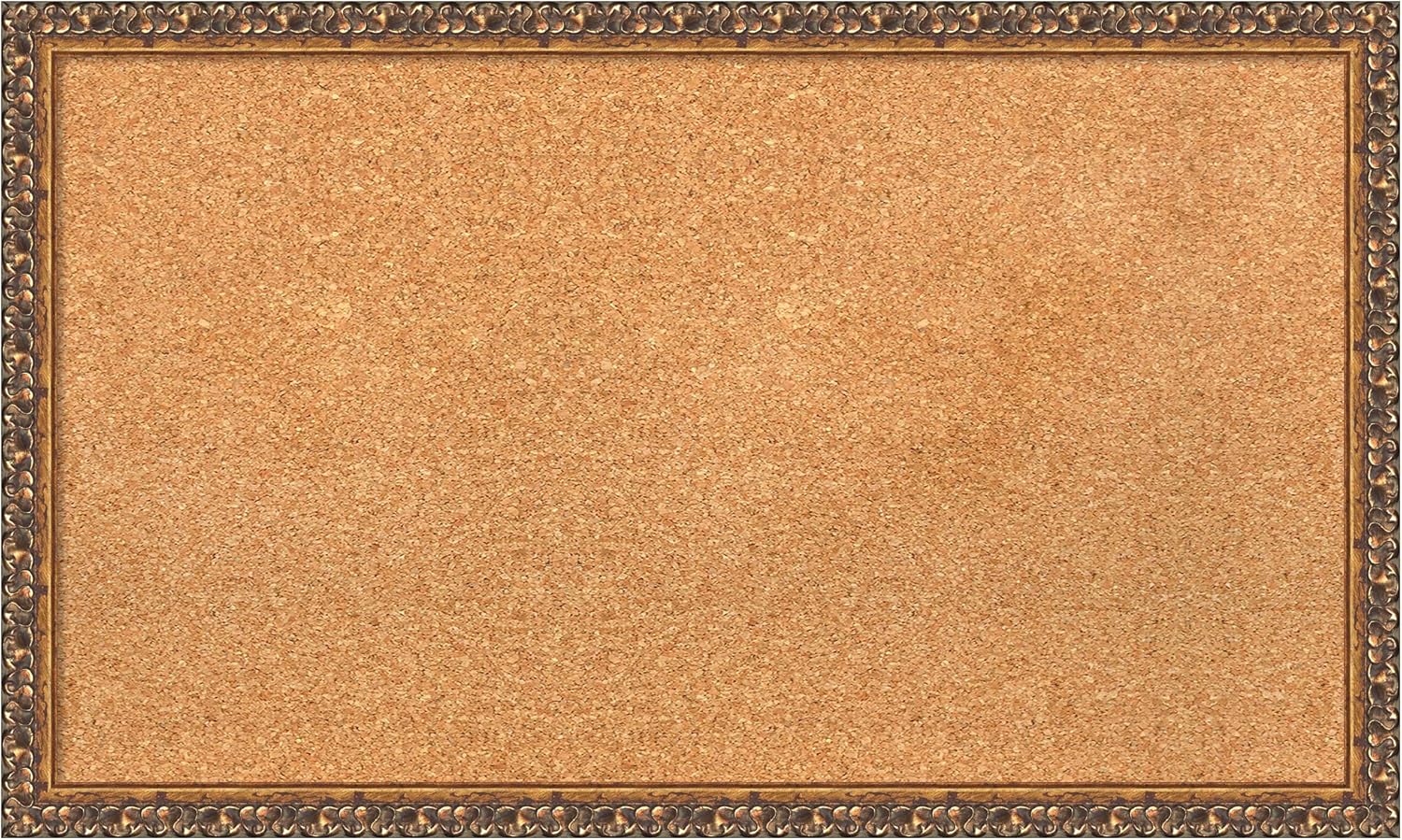 Amanti Art Natural Cork Board for Wall, 18x30 Vision Board with Bronze Frame, Medium Corkboard Office Decor for Home Organization, Traditional Corkboard Pinboard to Display Items for Home