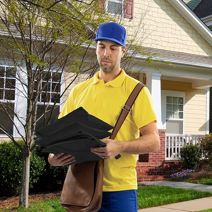 Colored Poly Mailers Pack of: (Black, 10" x 13" pack of 200) Be creative with your packaging with Colored mailers