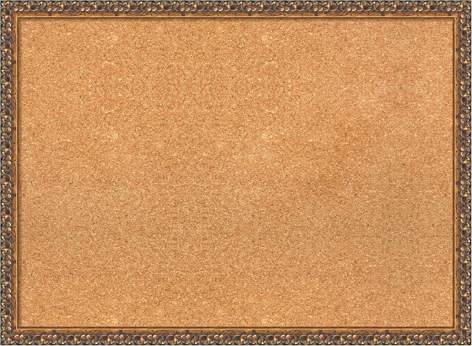Amanti Art Natural Cork Board for Wall, 22x30 Vision Board with Bronze Frame, Medium Corkboard Office Decor for Home Organization, Traditional Corkboard Pinboard to Display Items for Home