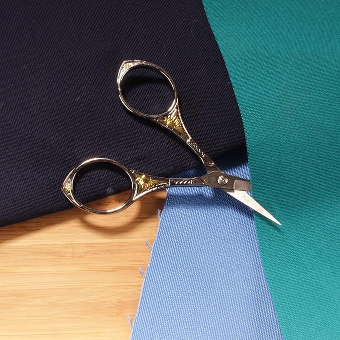 JubileeYarn Sun Motif Embroidery Scissors - Silver - 30 Scissors