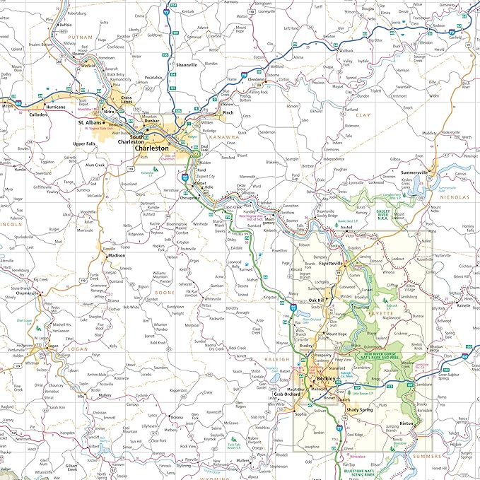 Rand McNally Easy to Read: West Virginia State Map
