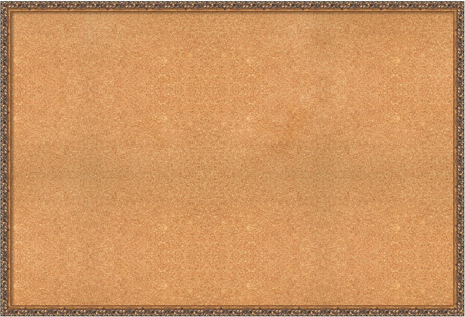 Amanti Art Natural Cork Board for Wall, 34x50 Vision Board with Bronze Frame, Oversize Corkboard Office Decor for Home Organization, Traditional Corkboard Pinboard to Display Items for Home