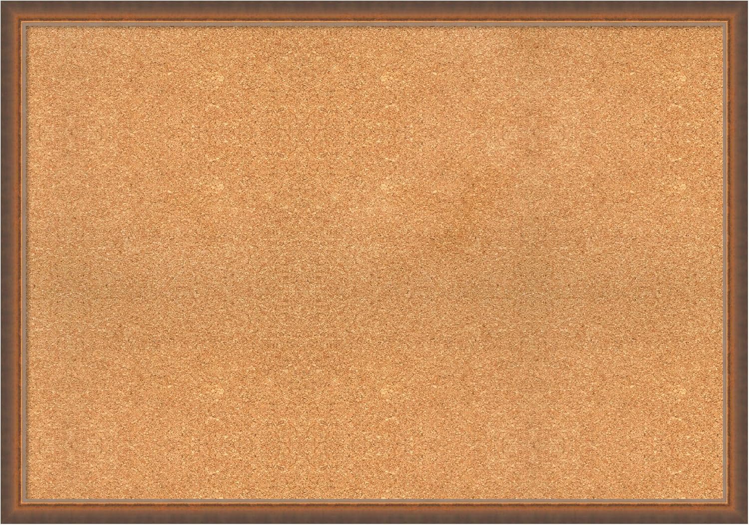 Amanti Art Natural Cork Board for Wall, 28x40 Vision Board with Bronze Frame, Large Corkboard Office Decor for Home Organization, Modern Corkboard Pinboard to Display Items for Home Organization in