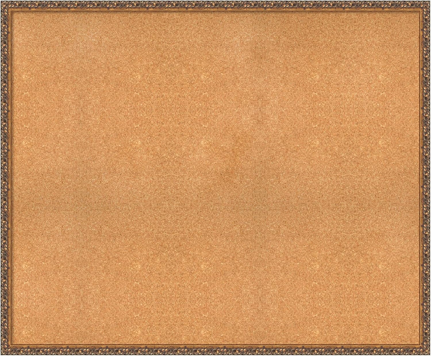 Amanti Art Natural Cork Board for Wall, 38x46 Vision Board with Bronze Frame, Oversize Corkboard Office Decor for Home Organization, Traditional Corkboard Pinboard to Display Items for Home