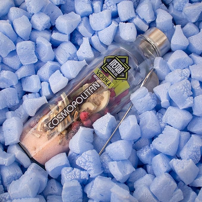 Magicwater Supply - .5 Cu Ft - Blue Breaker Shaped Recycled Anti Static Packing Peanuts - Compostable & Biodegradable Cushion for Shipping - Dust-Free & Abrasion Resistant - Void Filler