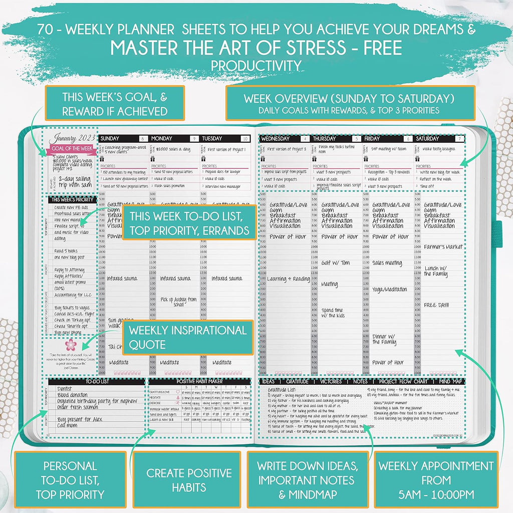 2025-2026 Planner Weekly and Monthly | 16-Month Life Planner to Increase Focus & Productivity | Reduce Overwhelm & Achieve Your Biggest Goals | Include Gift Box & Stickers | Sep 2025-Dec 2026