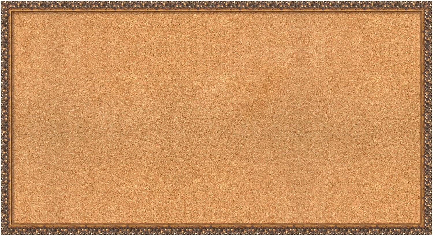 Amanti Art Natural Cork Board for Wall, 24x44 Vision Board with Bronze Frame, Oversize Corkboard Office Decor for Home Organization, Traditional Corkboard Pinboard to Display Items for Home