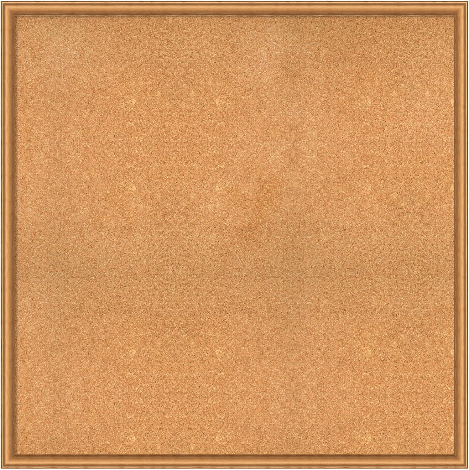 Amanti Art Natural Cork Board for Wall, 38x38 Vision Board with Bronze Frame, Oversize Corkboard Office Decor for Home Organization, Casual Corkboard Pinboard to Display Items for Home Organization