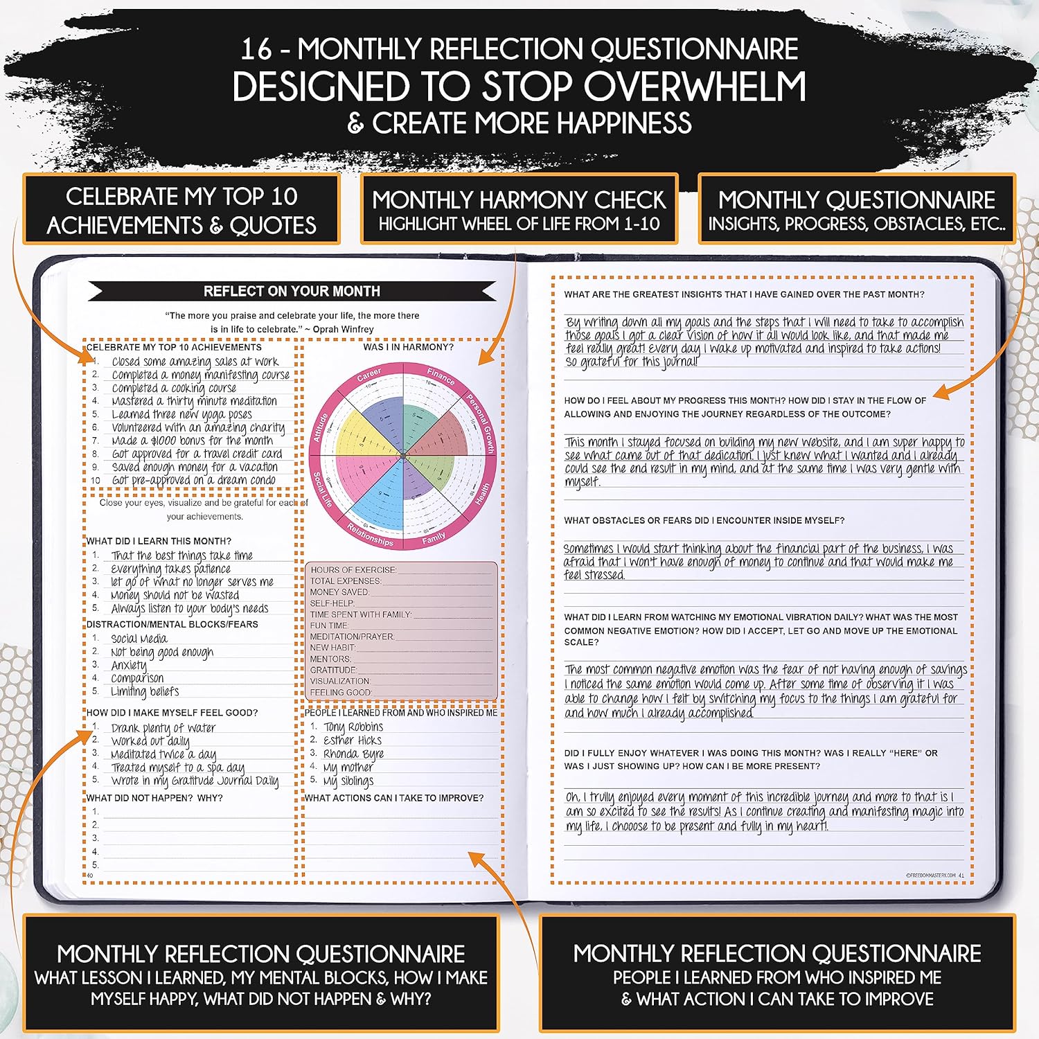 2025-2026 Planner Weekly and Monthly | 16-Month Life Planner to Increase Focus & Productivity | Reduce Overwhelm & Achieve Your Biggest Goals | Include Gift Box & Stickers | Sep 2025-Dec 2026