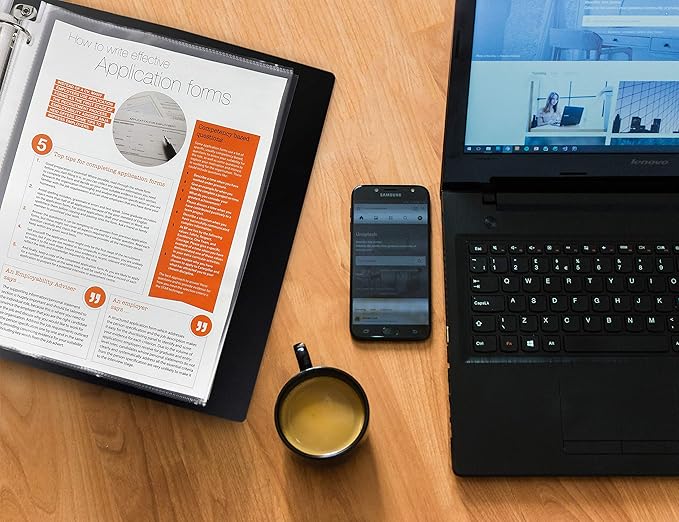 Office Werks 500 Pack of Heavyweight Sheet Protectors, 8.5" X 11" Heavy Duty Clear, Plastic Sheet Sleeves for 3 Ring Binder, Durable Top Loading Paper Protector with Reinforced Holes, Archival Safe