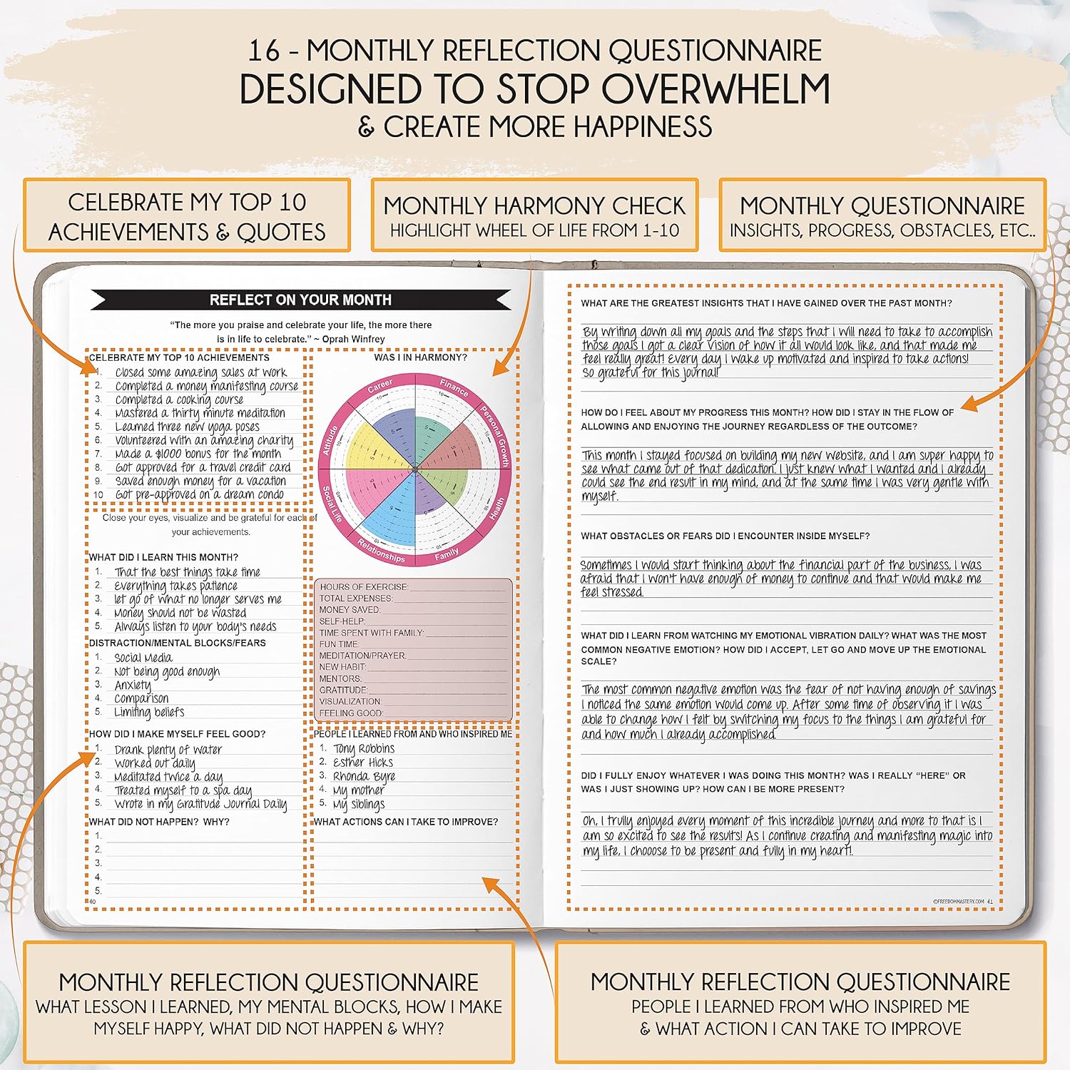 2025-2026 Planner Weekly and Monthly | 16-Month Life Planner to Increase Focus & Productivity | Reduce Overwhelm & Achieve Your Biggest Goals | Include Gift Box & Stickers | Sep 2025-Dec 2026