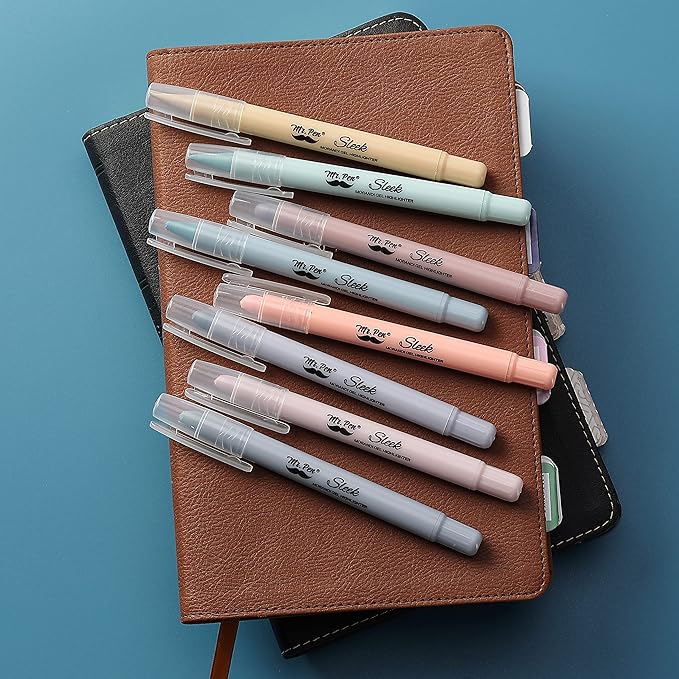 Mr. Pen- Gel Highlighter, 4 Pack, Bible Highlighters No Bleed, No Bleed Highlighters, Bible Highlighter, Bible Markers, Gel Highlighters for Bibles, Highlighter