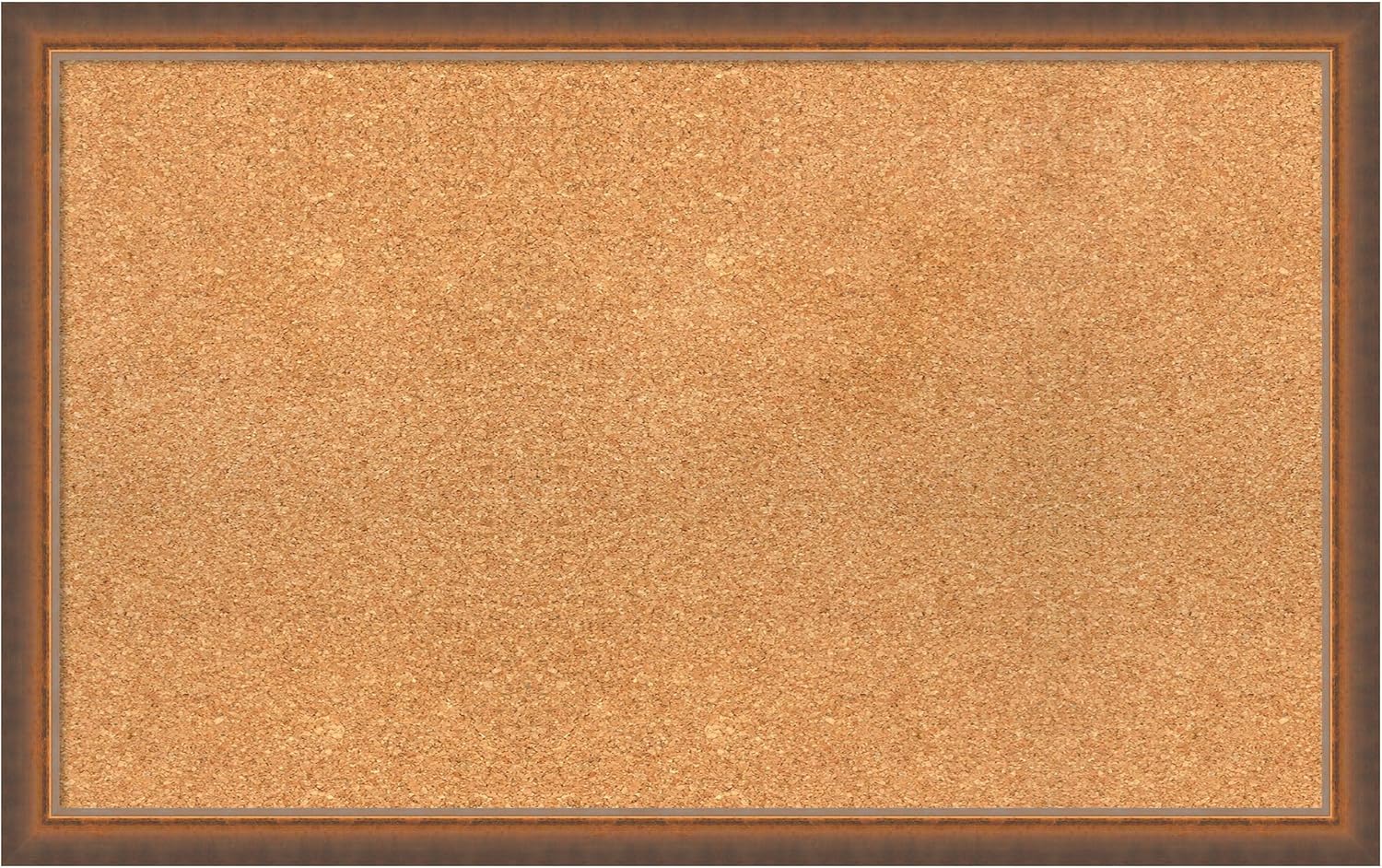 Amanti Art Natural Cork Board for Wall, 20x32 Vision Board with Bronze Frame, Medium Corkboard Office Decor for Home Organization, Modern Corkboard Pinboard to Display Items for Home Organization in