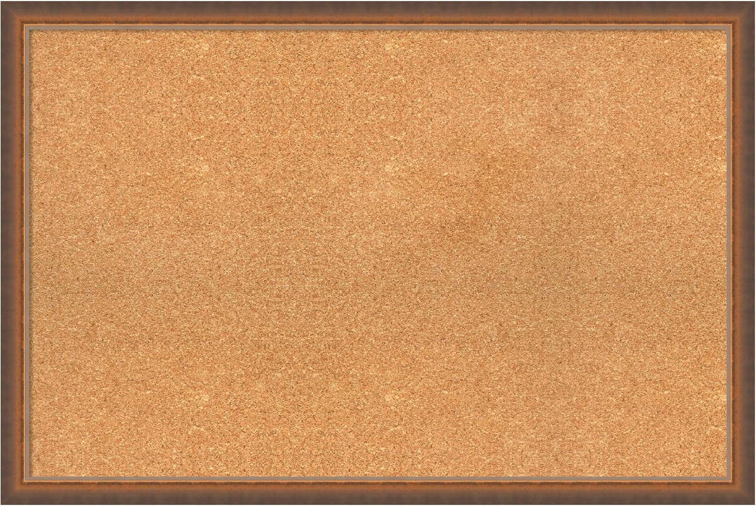 Amanti Art Natural Cork Board for Wall, 24x36 Vision Board with Bronze Frame, Large Corkboard Office Decor for Home Organization, Modern Corkboard Pinboard to Display Items for Home Organization in