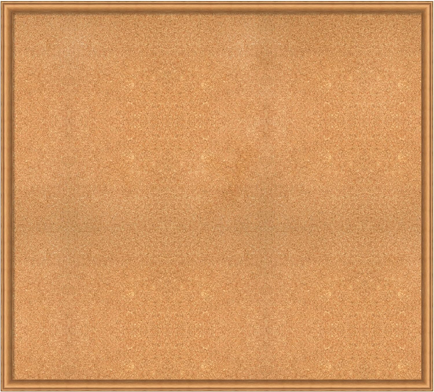 Amanti Art Natural Cork Board for Wall, 38x42 Vision Board with Bronze Frame, Oversize Corkboard Office Decor for Home Organization, Casual Corkboard Pinboard to Display Items for Home Organization