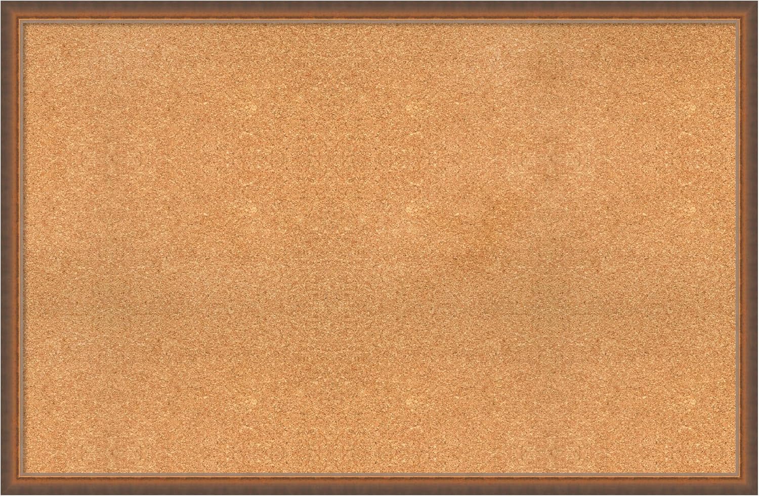 Amanti Art Natural Cork Board for Wall, 30x46 Vision Board with Bronze Frame, Oversize Corkboard Office Decor for Home Organization, Modern Corkboard Pinboard to Display Items for Home Organization