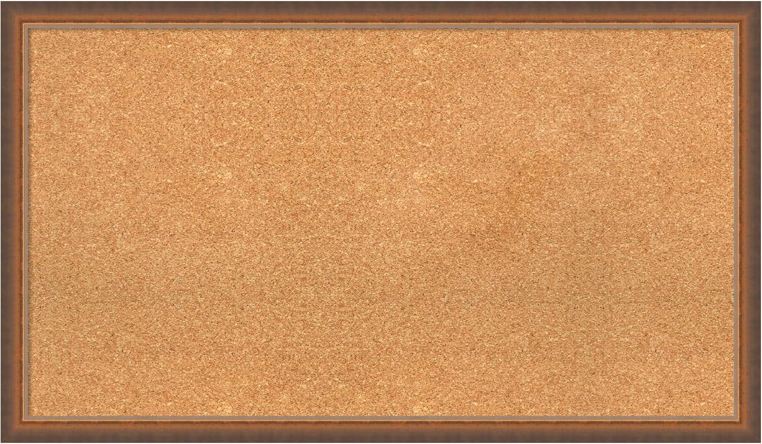 Amanti Art Natural Cork Board for Wall, 22x38 Vision Board with Bronze Frame, Large Corkboard Office Decor for Home Organization, Modern Corkboard Pinboard to Display Items for Home Organization in