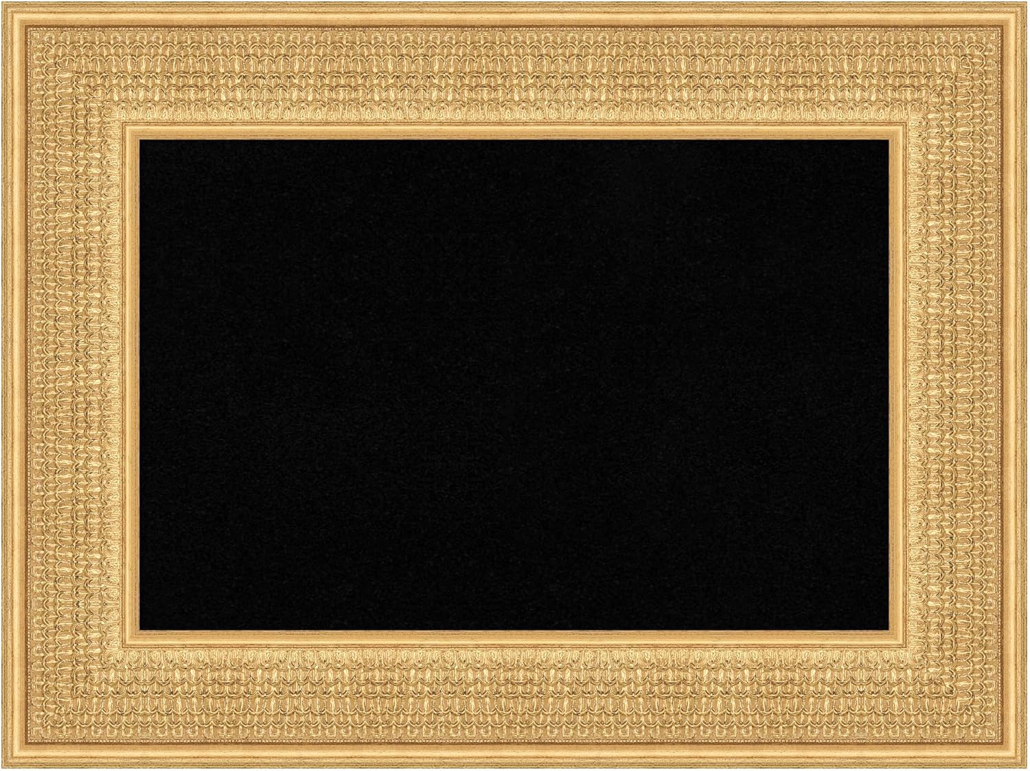 Amanti Art Black Cork Board for Wall, 18x24 Vision Board with Gold Wood Frame, Small Corkboard Office Decor for Home Organization, Traditional Corkboard Pinboard to Display Items for Home