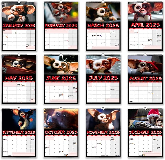 // Gizmo - 2025 Wall Calendar (Full Colour, A4 Size)