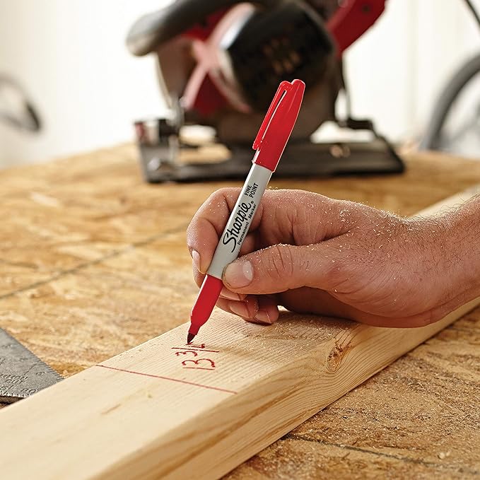 Sharpie Permanent Markers | Fine Point | Black & Blue | 2 Count