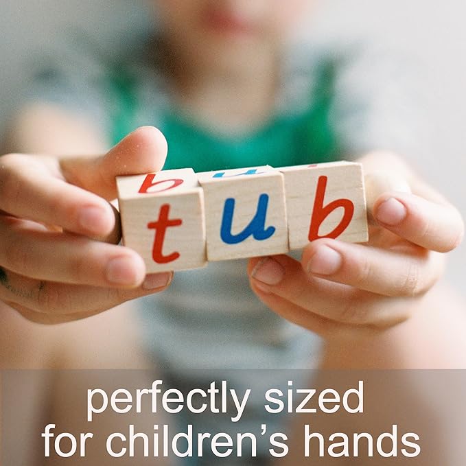 Phonetic Reading Blocks - A Phonics Manipulative Toy for Preschool Learning - Teach Children How to Read