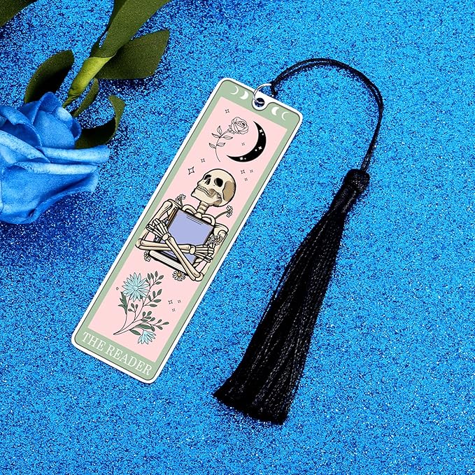 Octamber Bookmarks for Women Funny Bookmarks for Women Bookmarks for Women Book Lovers Dark Romance Bookmarks Spooky Gifts Tarot Bookmark Skeleton Gifts Birthday Gifts for Friends Besties Sisters