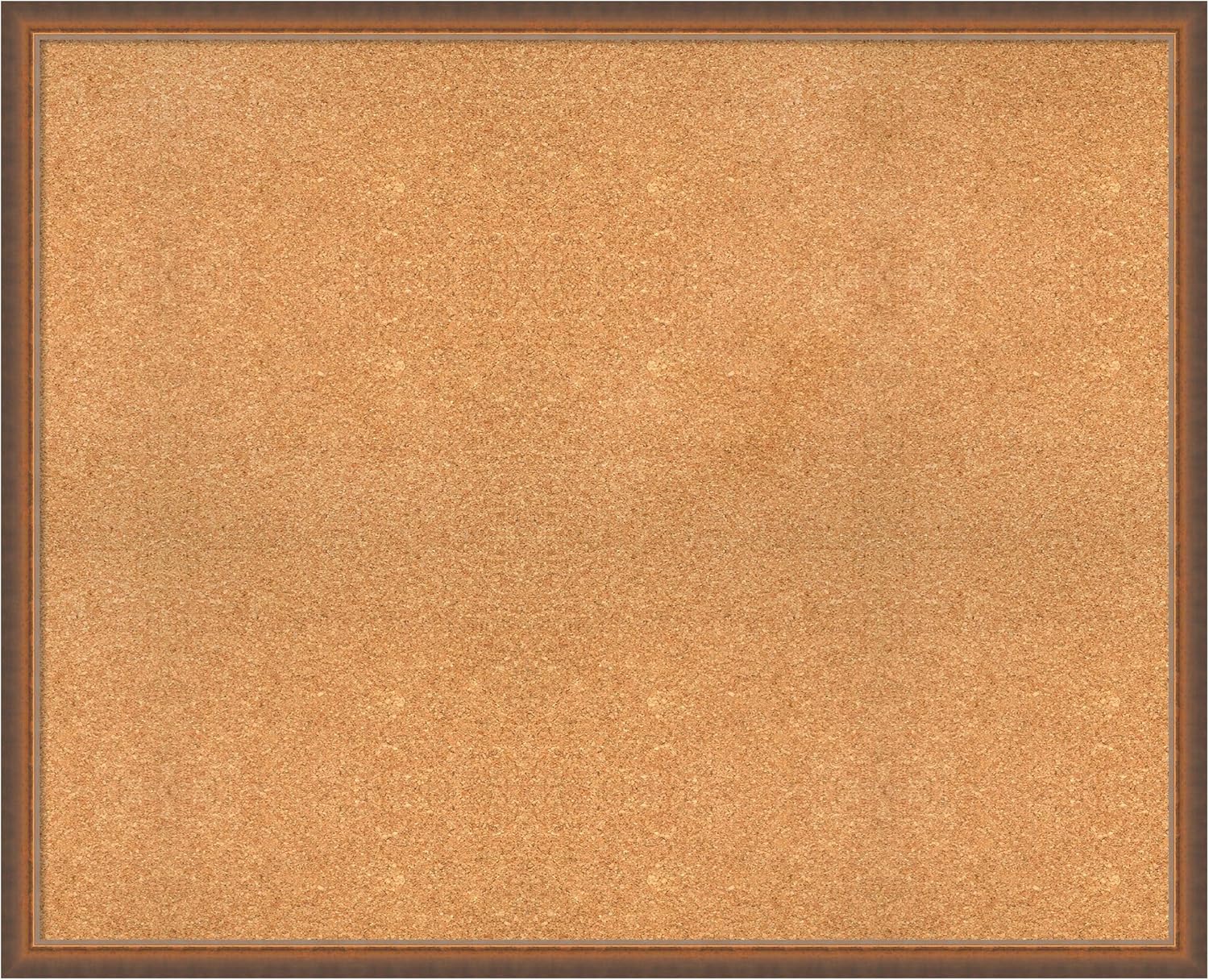 Amanti Art Natural Cork Board for Wall, 34x42 Vision Board with Bronze Frame, X-Large Corkboard Office Decor for Home Organization, Modern Corkboard Pinboard to Display Items for Home Organization in