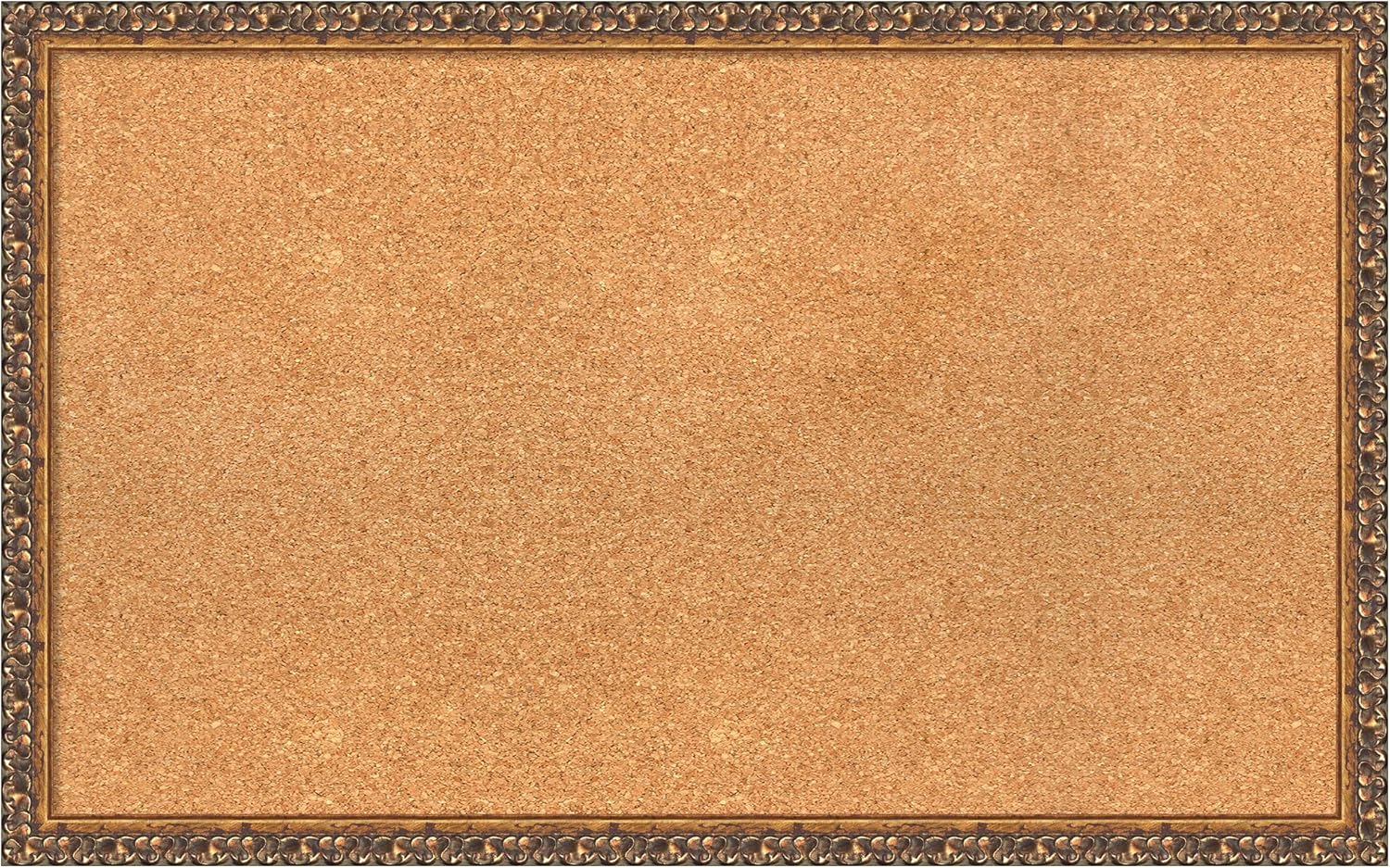 Amanti Art Natural Cork Board for Wall, 20x32 Vision Board with Bronze Frame, Medium Corkboard Office Decor for Home Organization, Traditional Corkboard Pinboard to Display Items for Home