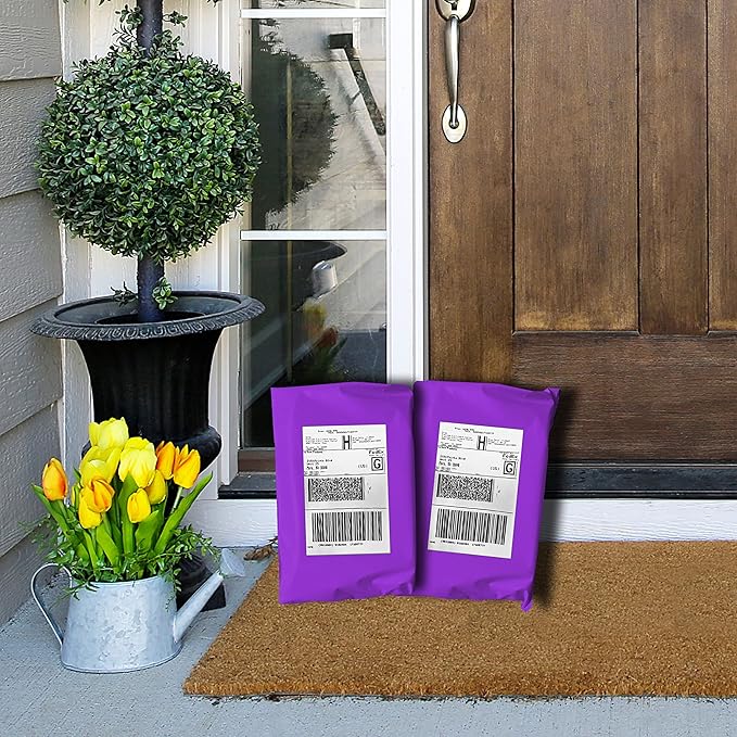 Colored Poly Mailers Pack of: Be creative with your packaging with Colored mailers (Purple, 7.5" x 10.5" pack of 500)