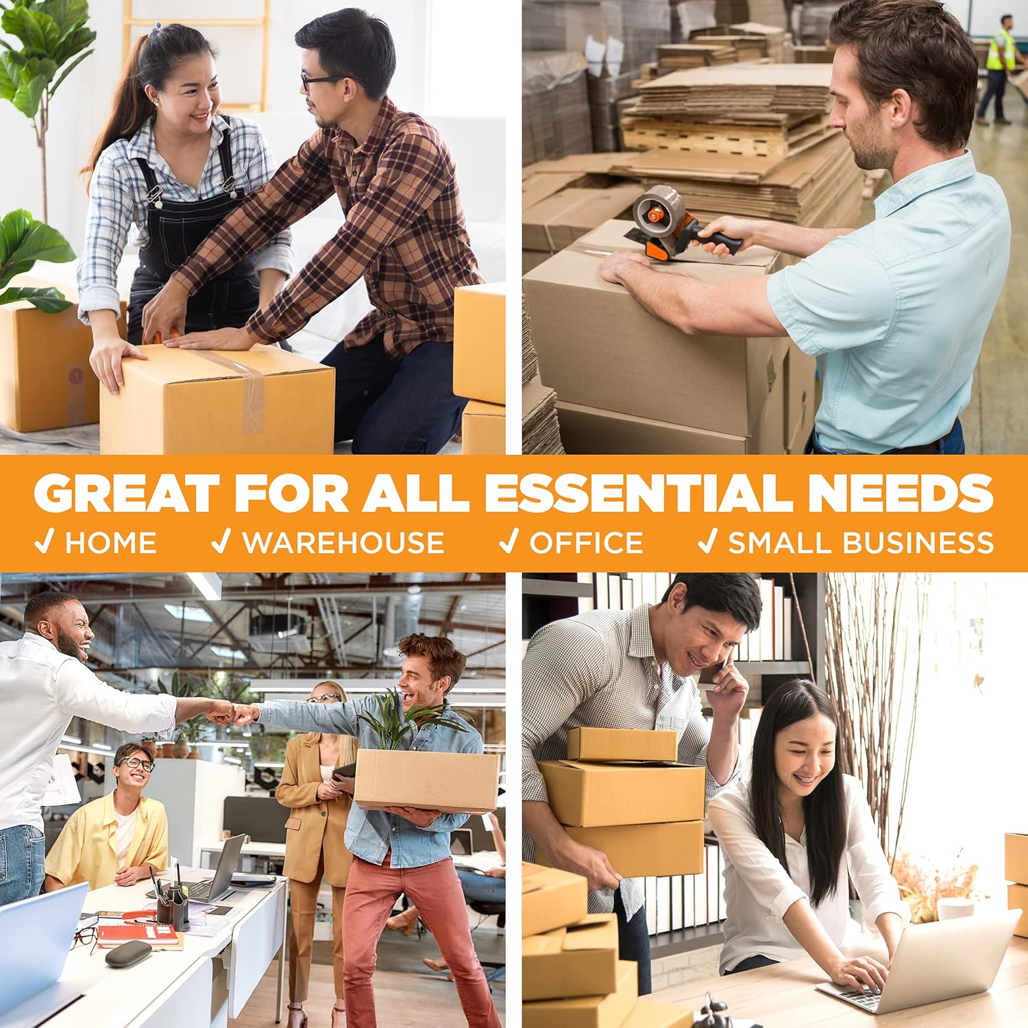 Tape King Clear Packing Tape - XL 110 Yards Per Roll (36 Rolls) - 1.88 Inch Wide Stronger & Thicker 2.7mil, Heavy Duty Adhesive Industrial Depot Tape for Moving Packaging Shipping and Commercial